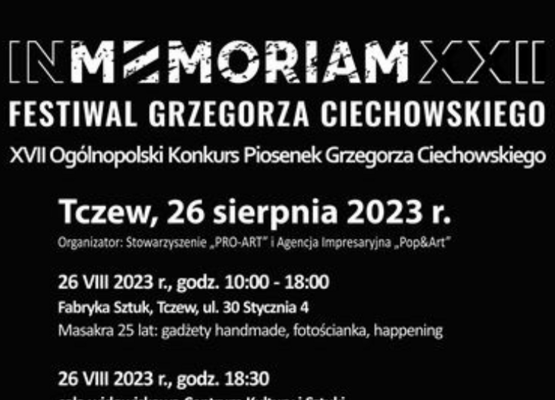 In Memoriam Festiwal Grzegorza Ciechowskiego już dziś!