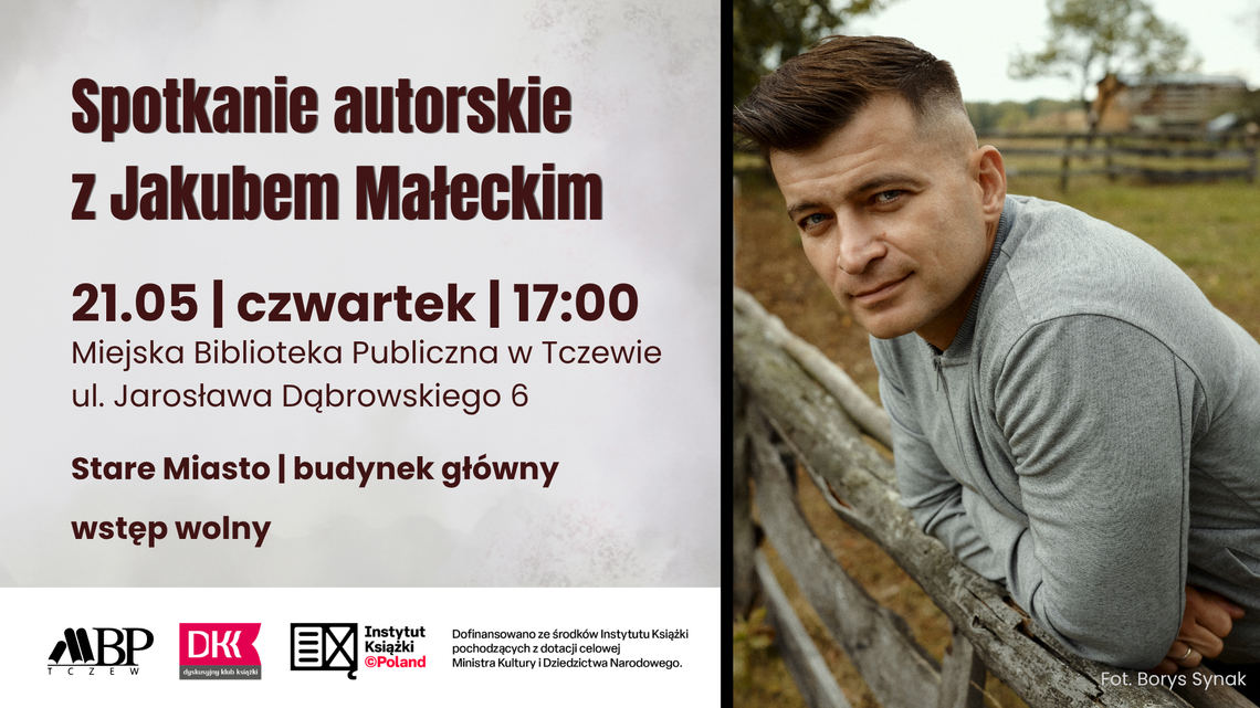 Jakub Małecki w Tczewie: Od literackiego horroru po nominacje do Nike