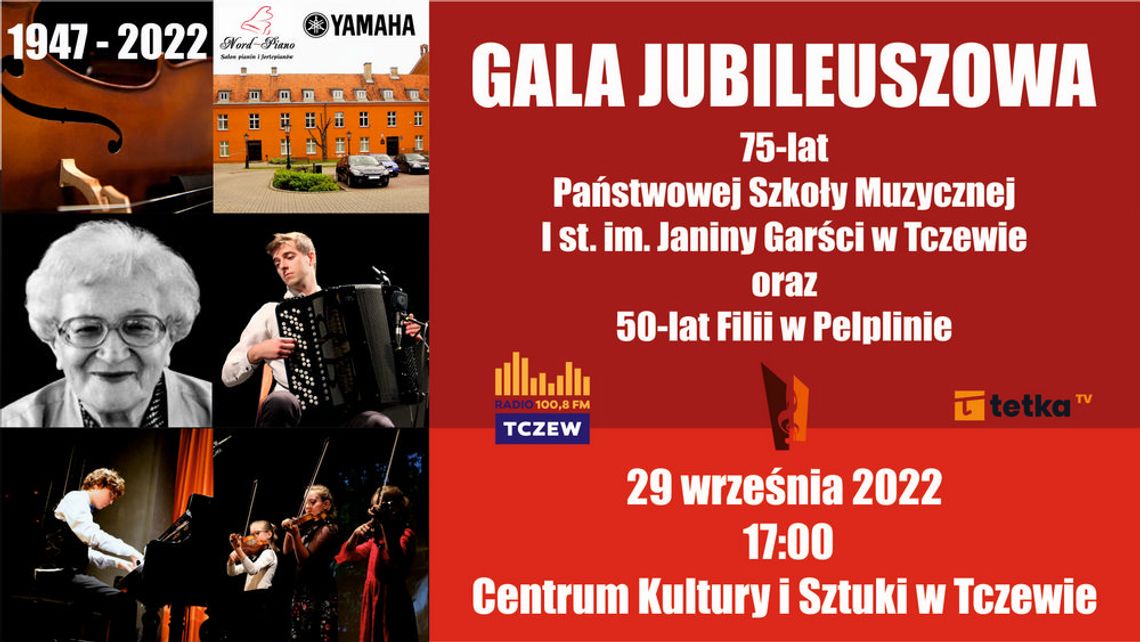Jubileuszowa Gala z okazji 75-lecia Szkoły Muzycznej w Tczewie