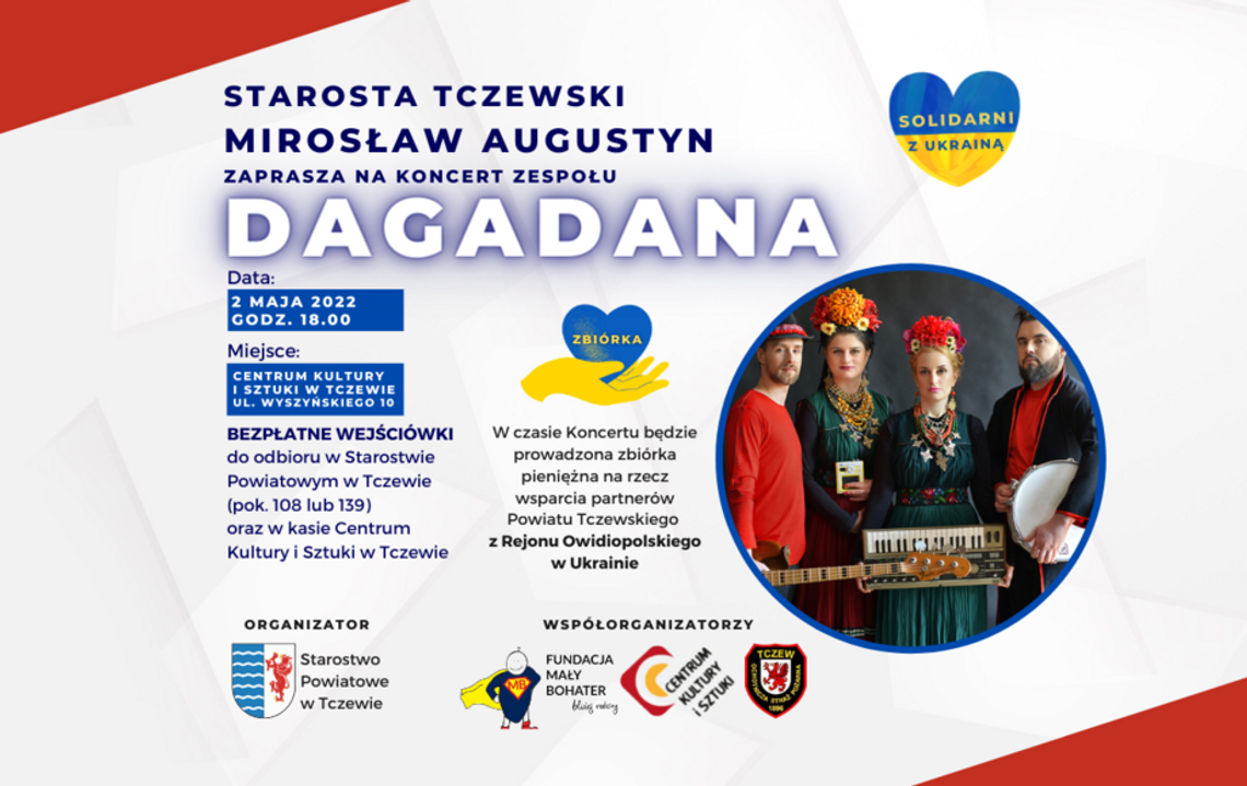 "Każda złotówka to gest wsparcia i solidarności". Koncert zespołu DAGADANA już wkrótce w Tczewie! [ROZMOWA]