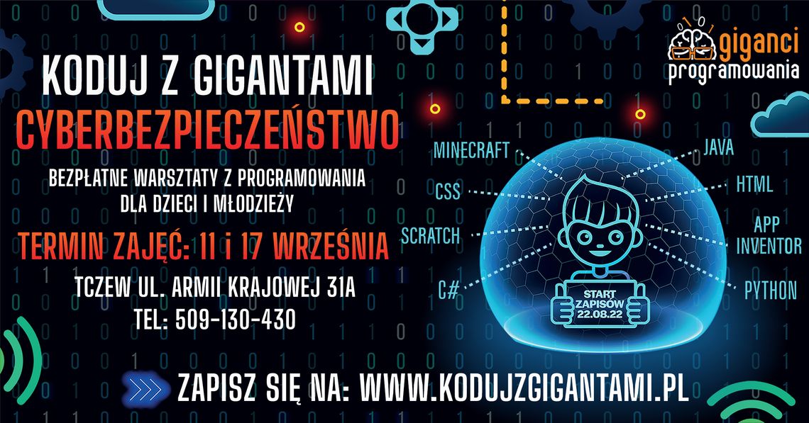 "Koduj z Gigantami". 11. edycja największych w Polsce warsztatów programistycznych zawita do Tczewa