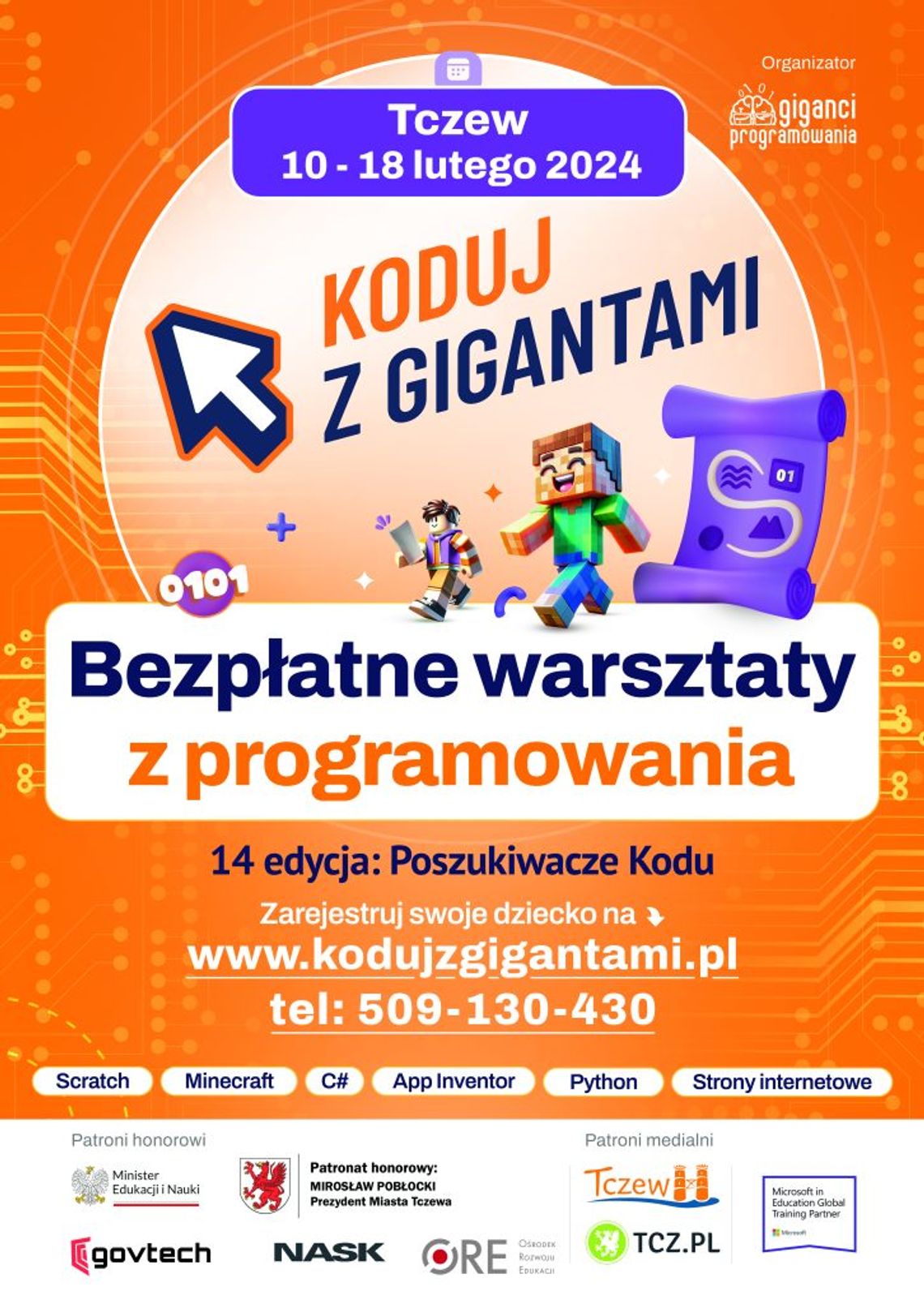 Koduj z Gigantami po raz czternasty. Informacje o zapisach