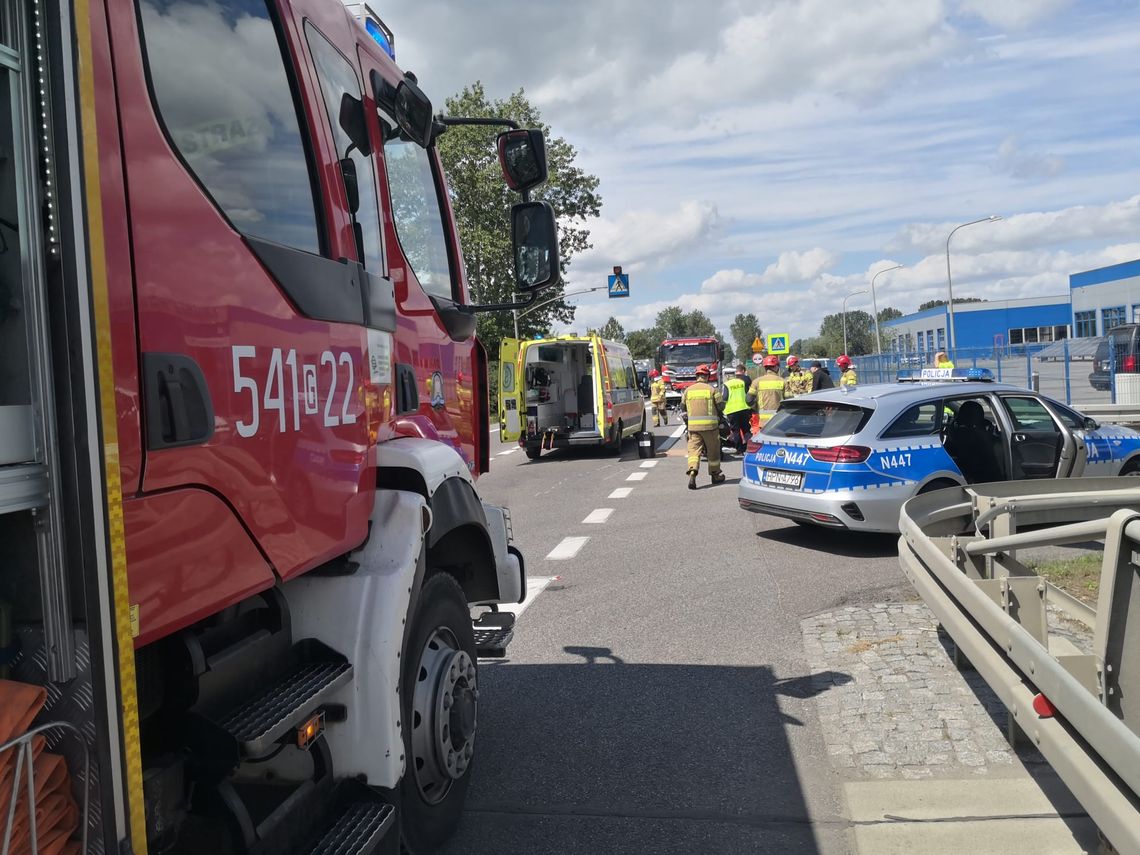 Kolejny wypadek w Tczewie! Zderzenie motocykla z ciężarówką