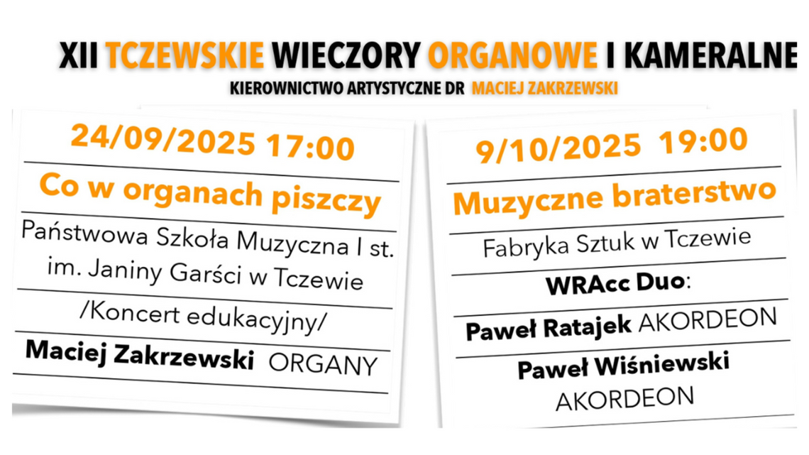 Kolejny koncert w ramach wieczorów organowych. WRAcc Duo w Fabryce Sztuk