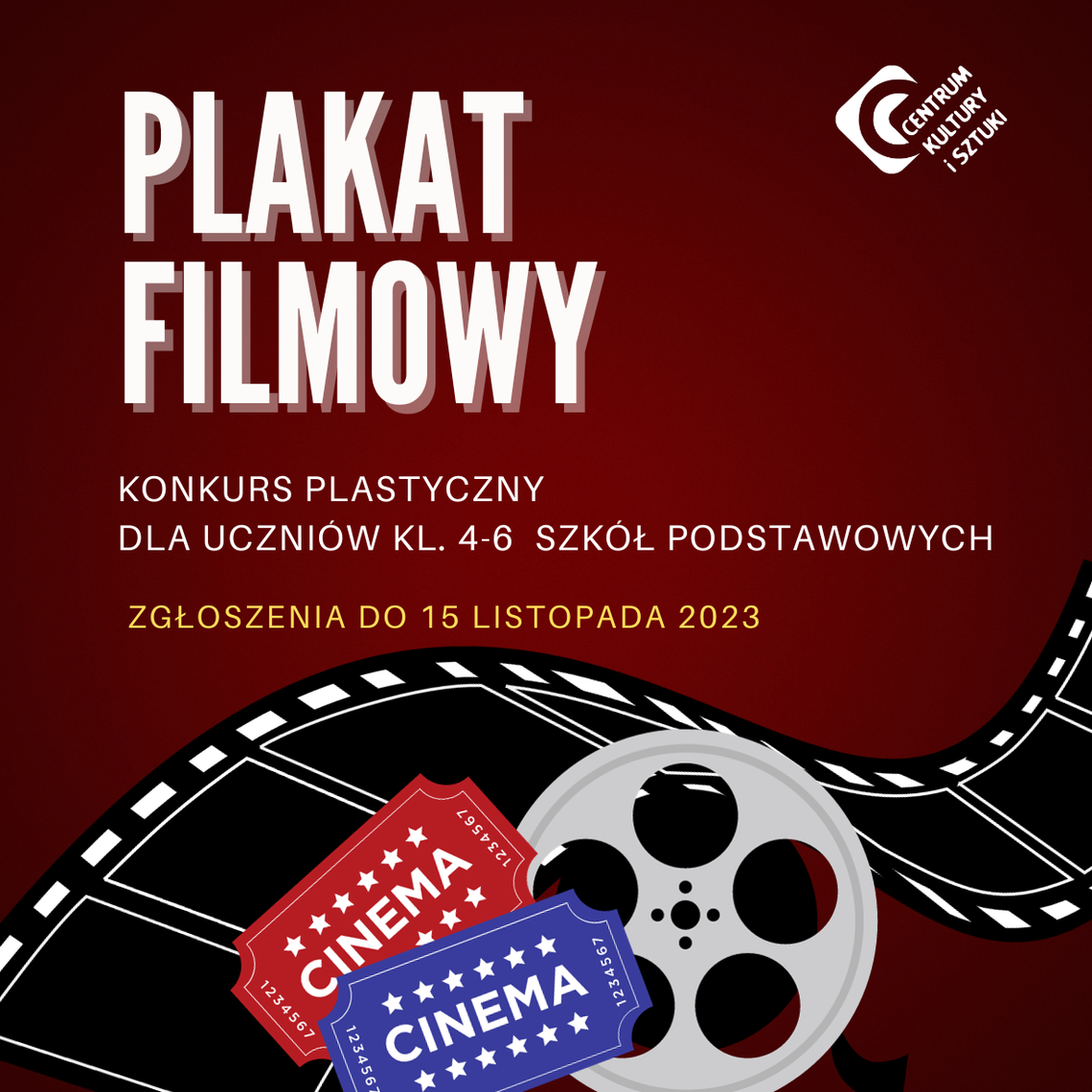 Konkurs na plakat filmowy potrwa do 15 listopada. Zaprasza CKiS