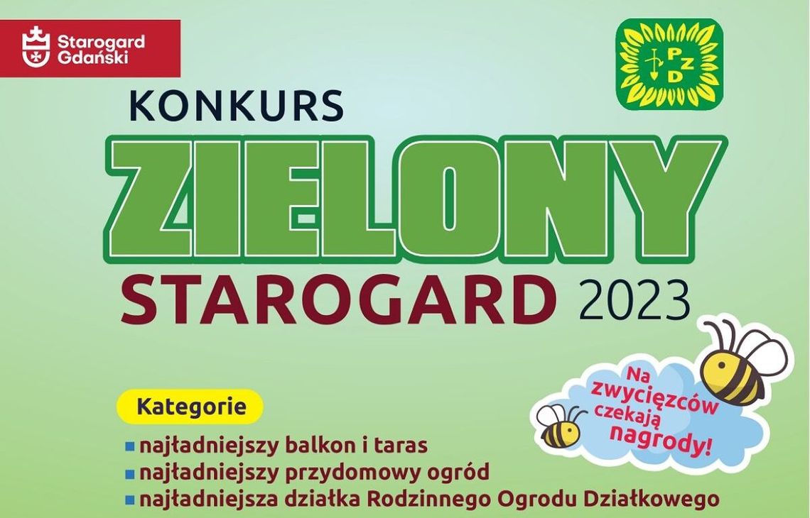 Konkurs "Zielony Starogard 2023". Zgłoszenia są przyjmowane do 23 czerwca