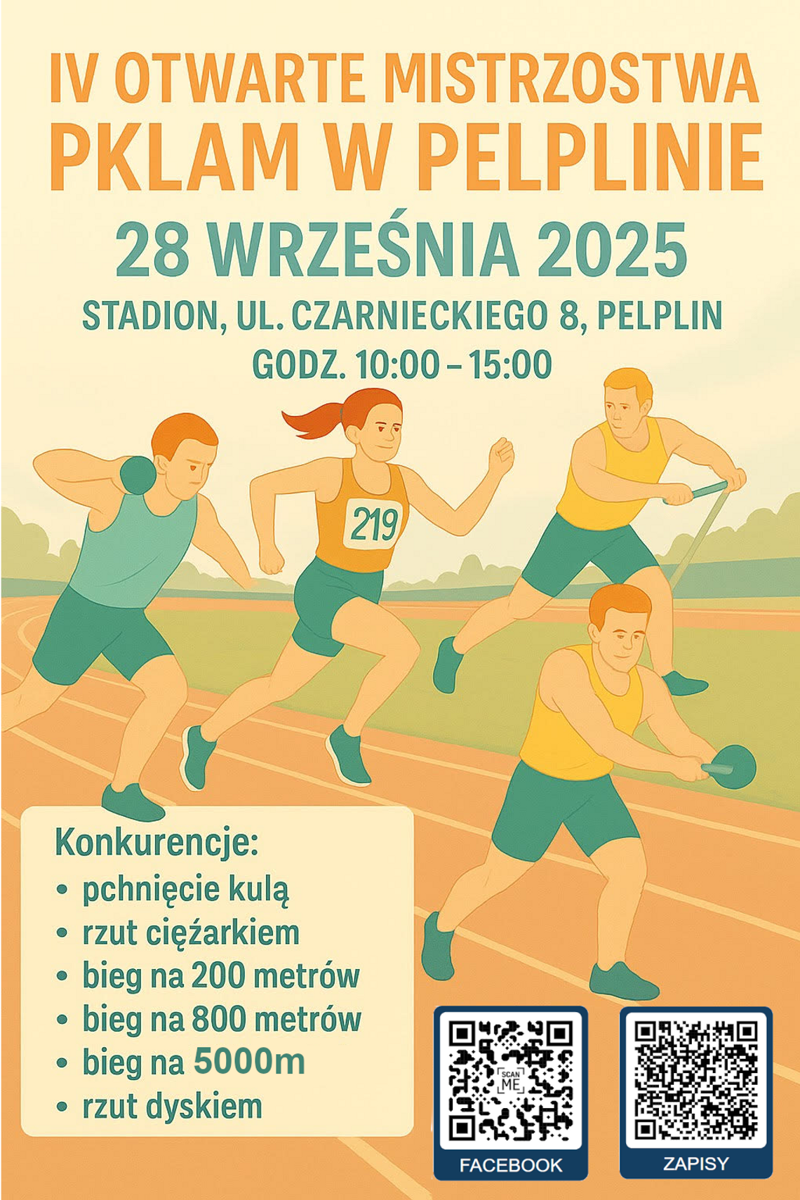 Lekkoatleci powalczą w 4. otwartych mistrzostwach PKLAM