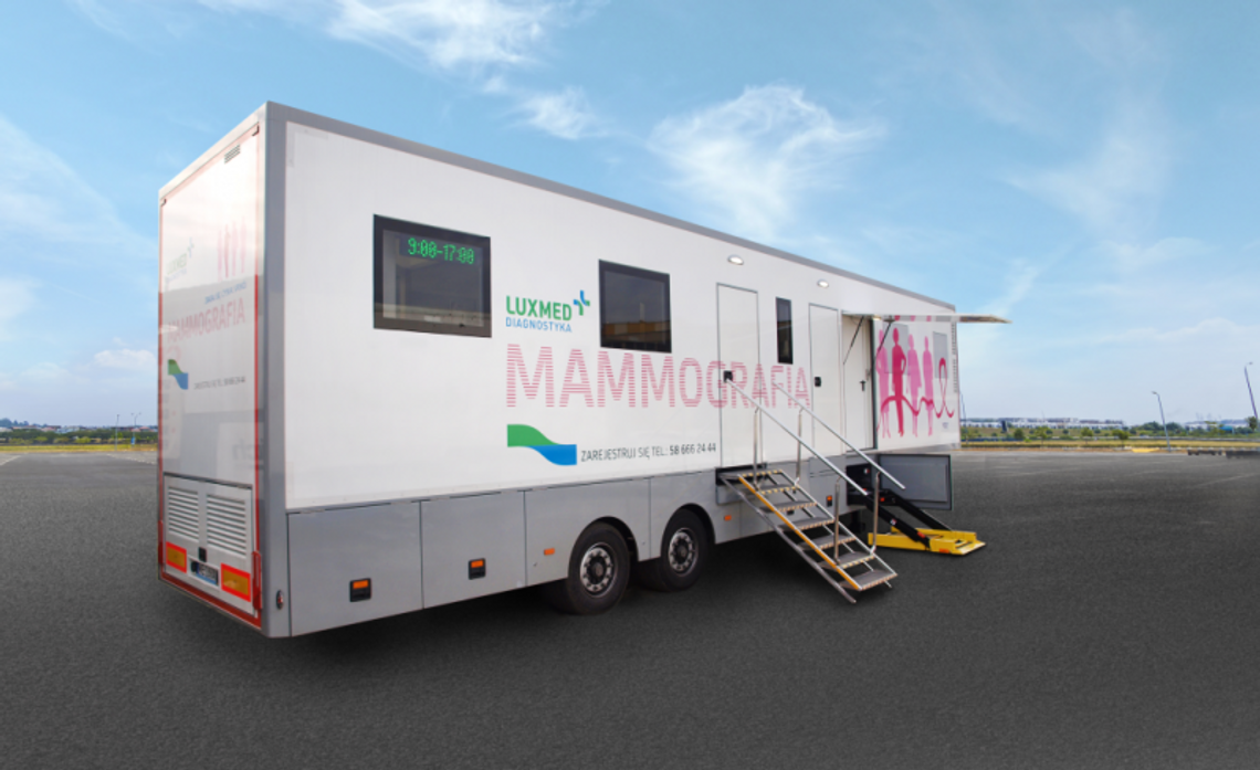Mammobus przyjedzie do Tczewa. Bezpłatne badania będzie można wykonać 30 sierpnia