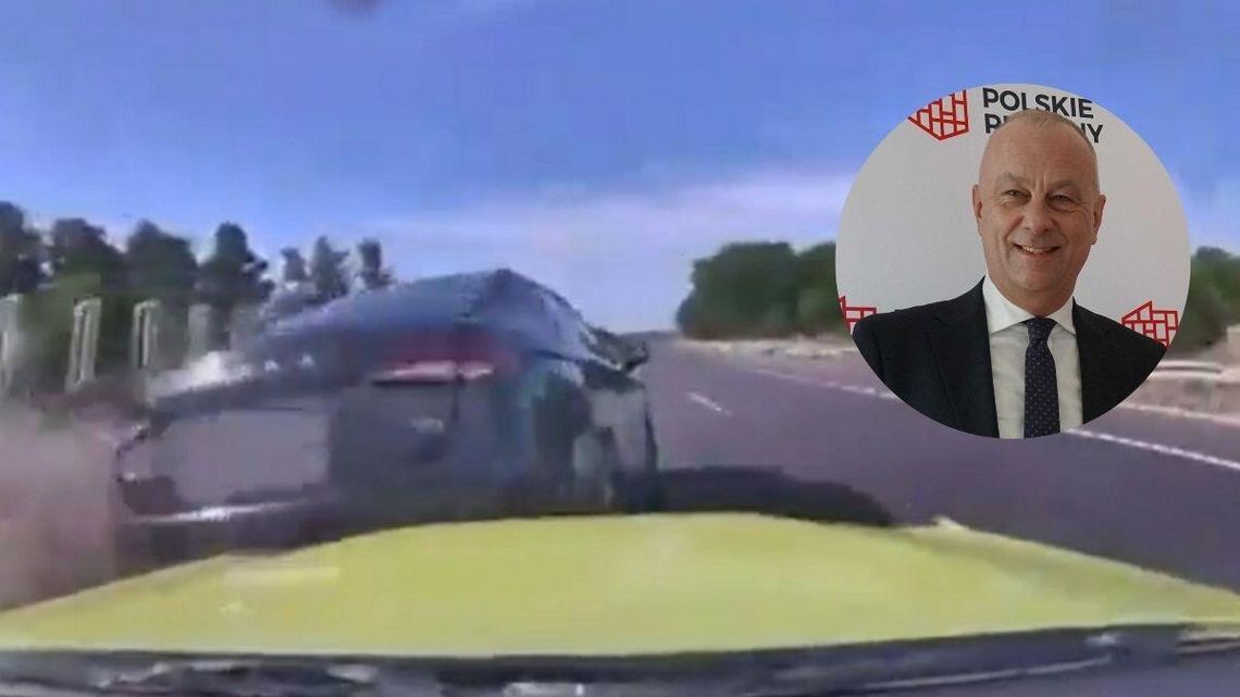 Marszałek województwa doprowadził do kolizji. Bareja by tego nie wymyślił [WIDEO]