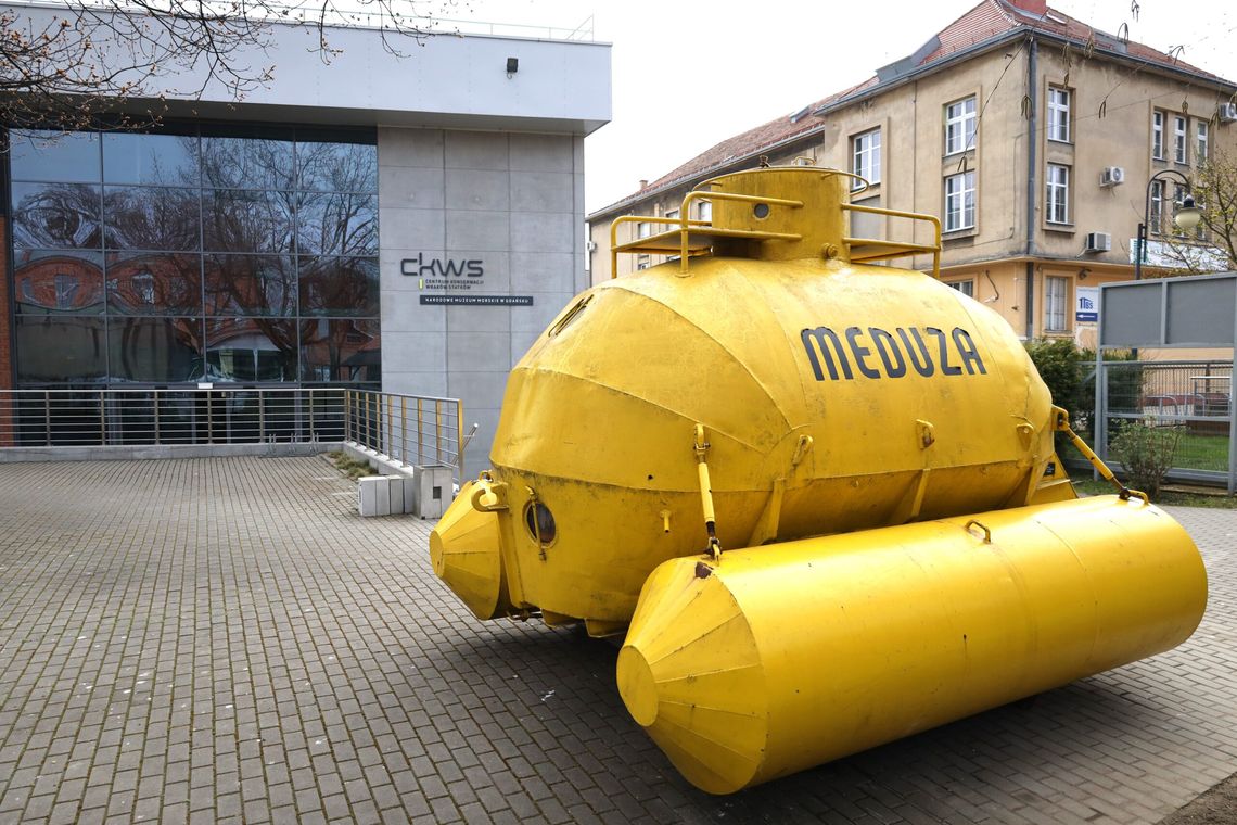 Niezwykły zabytek w Tczewie, Meduza II stanęła przed CKWS