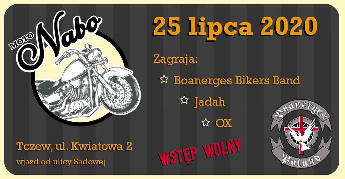 Nabożeństwo na motocyklach - klub Boanerges zaprasza na MotoNabo w Tczewie