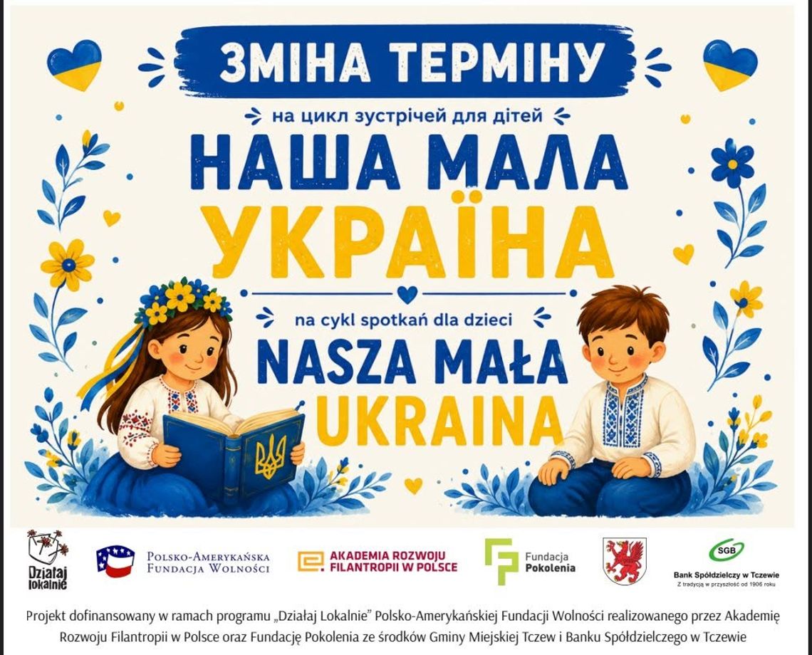 „Nasza Mała Ukraina”. Rusza cykl bezpłatnych spotkań integracyjnych dla dzieci i rodziców „Nasza Mała Ukraina”. Rusza cykl bezpłatnych spotkań integracyjnych dla dzieci i rodziców