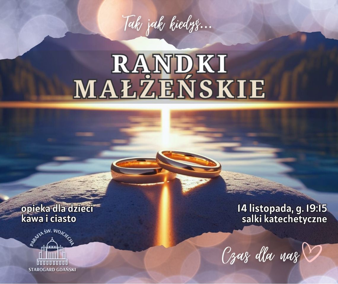 Nie masz pomysłu na randkę? W Starogardzie Gdańskim ruszają "Randki małżeńskie"