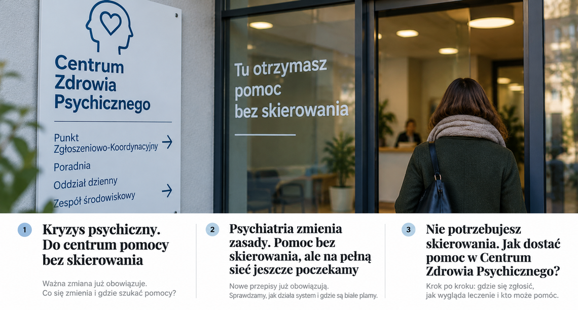 Nie potrzebujesz skierowania. Tak zmienia się pomoc psychiatryczna
