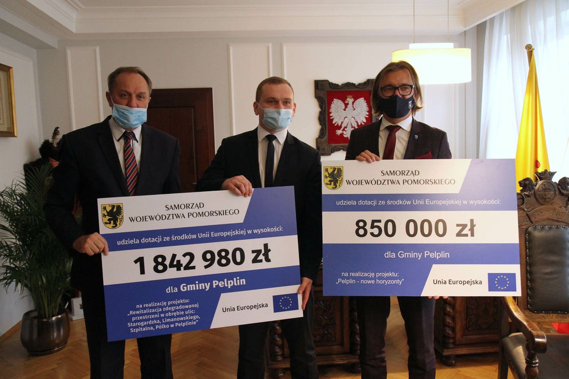Niemal 2,8 mln zł ze środków Unii Europejskiej dla Pelplina