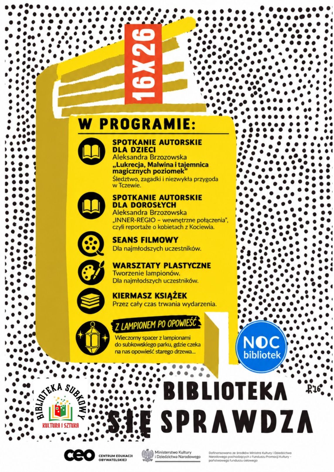 Noc Bibliotek w Subkowach. Sprawdź, co czeka na czytelników