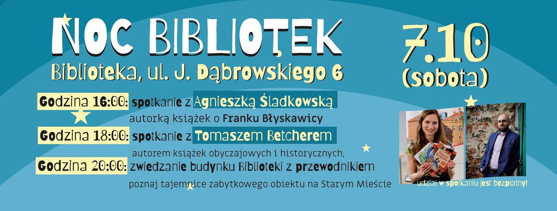 Noc Bibliotek w Tczewie [PROGRAM]