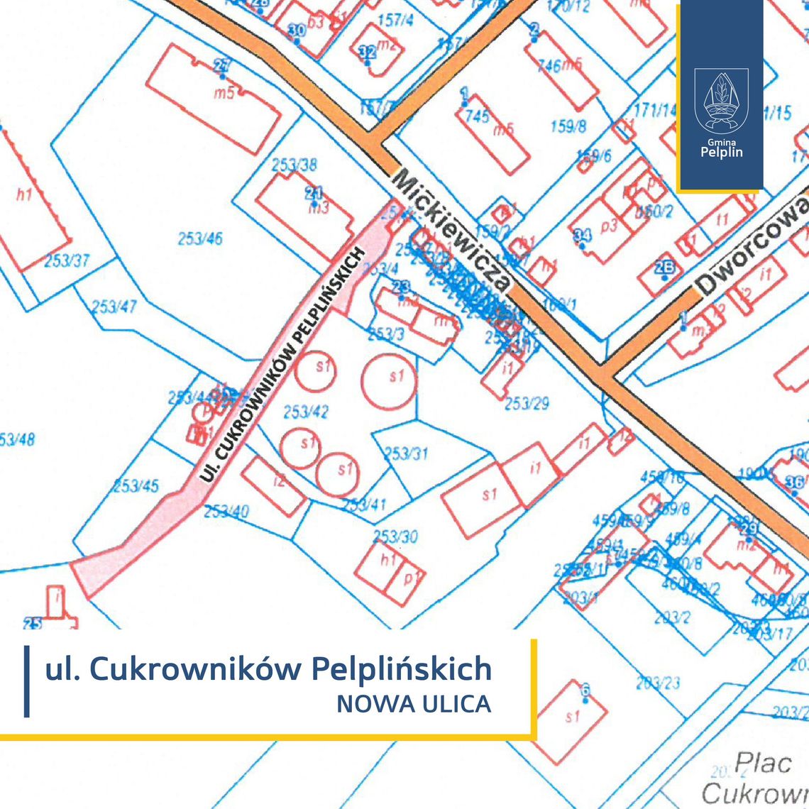 Nowa nazwa ulicy w Pelplinie. Jest związana z cukrownią Nowa nazwa ulicy w Pelplinie. Jest związana z cukrownią