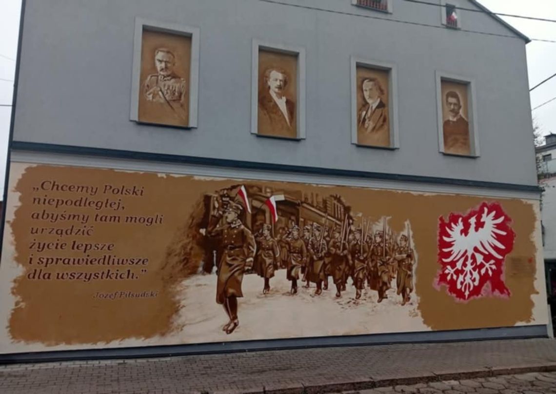 Nowy patriotyczny mural cieszy oko mieszkańców Tczewa