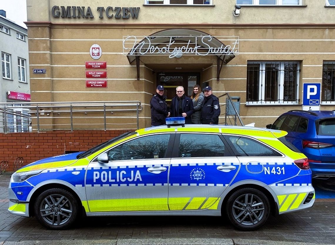 Nowy policyjny samochód będzie patrolował okolice Tczewa