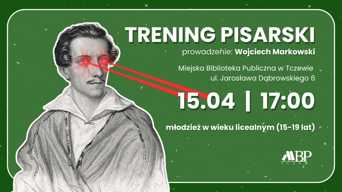 Odblokuj swoją kreatywność. Rusza pilotażowy trening literacki dla młodzieży w Tczewie