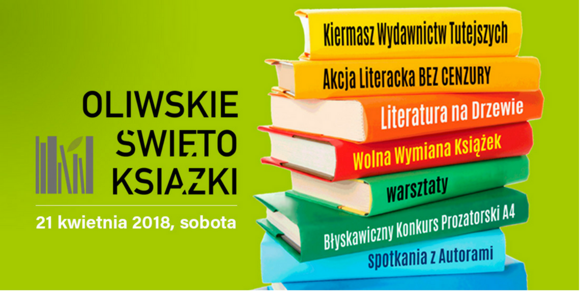 Oliwskie Święto Książki - warsztaty, bookcrossing i konkurs literacki  