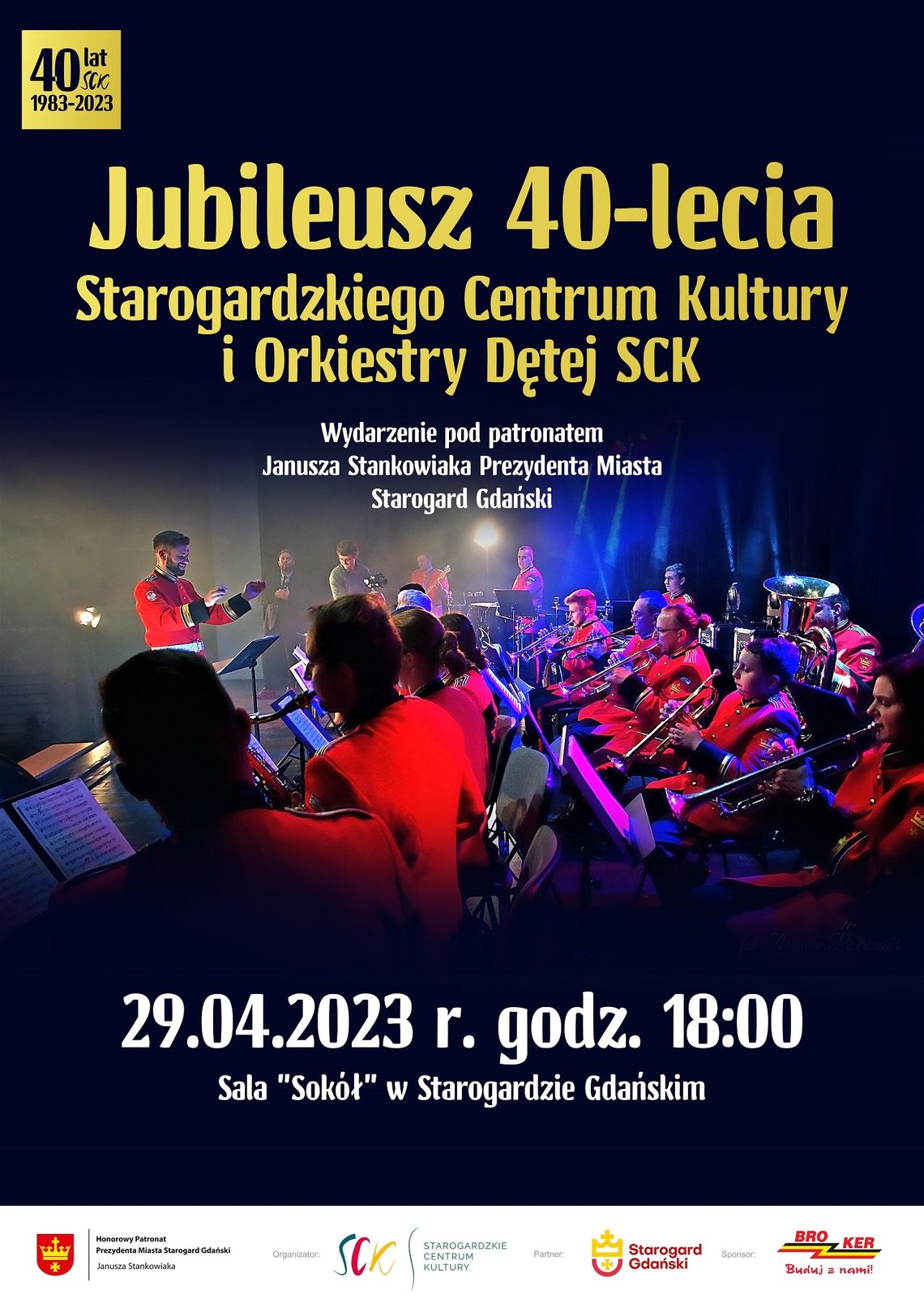 Dzisiaj świętują 40-lecie. Koncert orkiestry dętej SCK