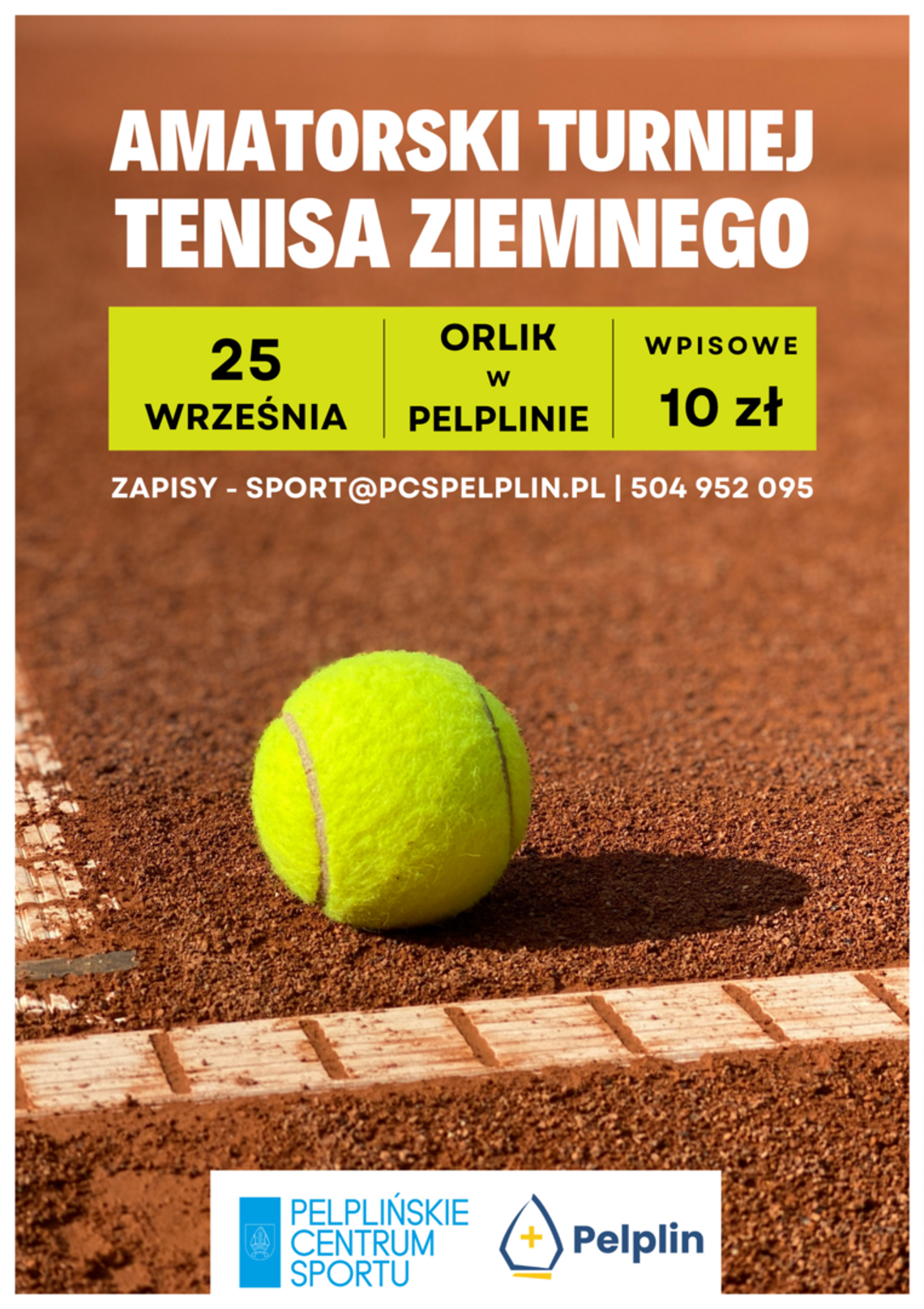 Pelplin: Amatorski Turniej Tenisa Ziemnego już 25 września