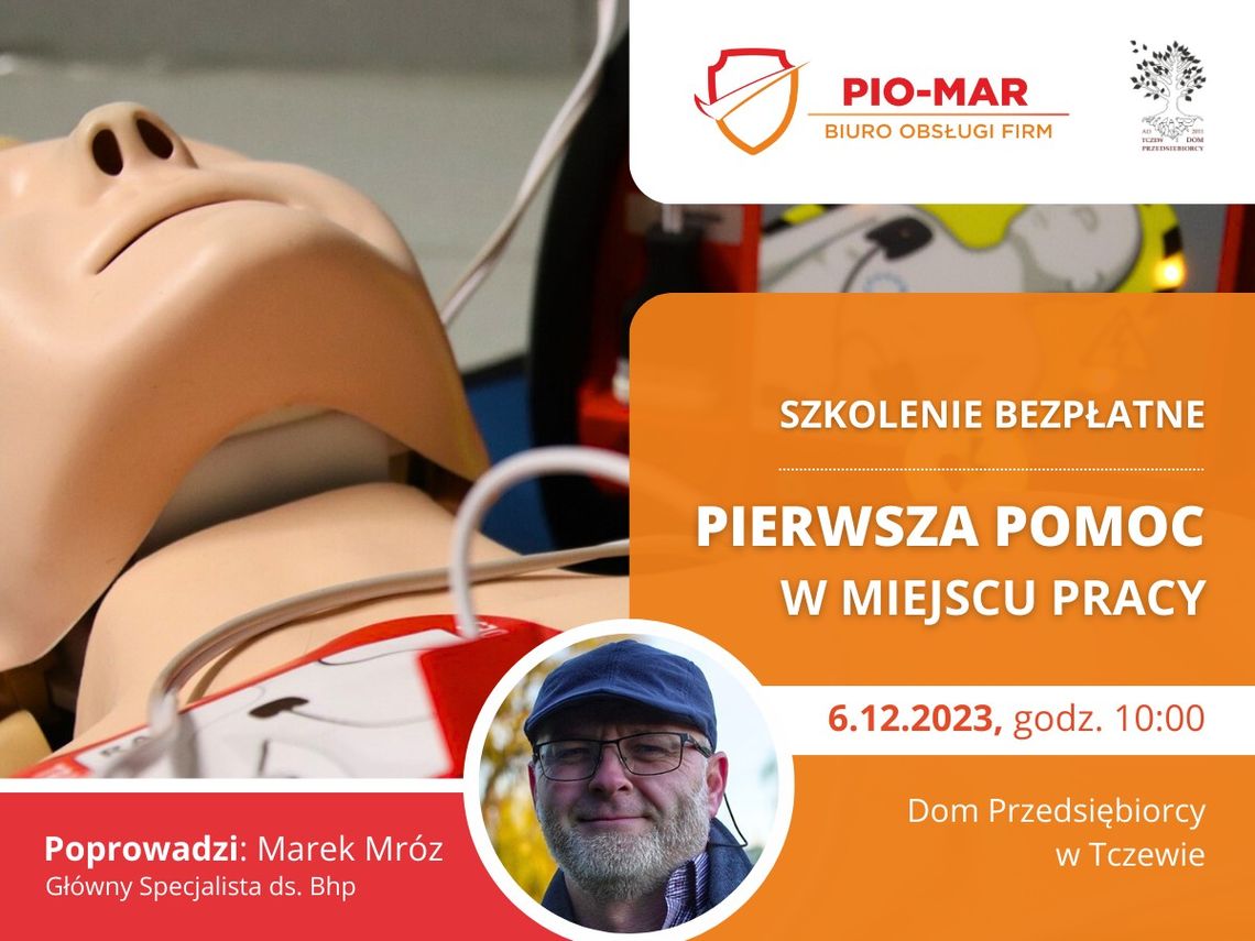 "Pierwsza pomoc w miejscu pracy". W środę bezpłatne szkolenie