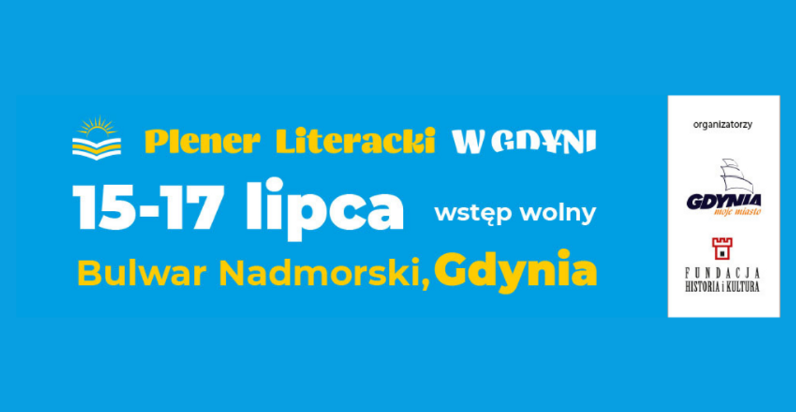Plener Literacki w Gdyni - spotkania autorskie, targi książki i atrakcje dla najmłodszych