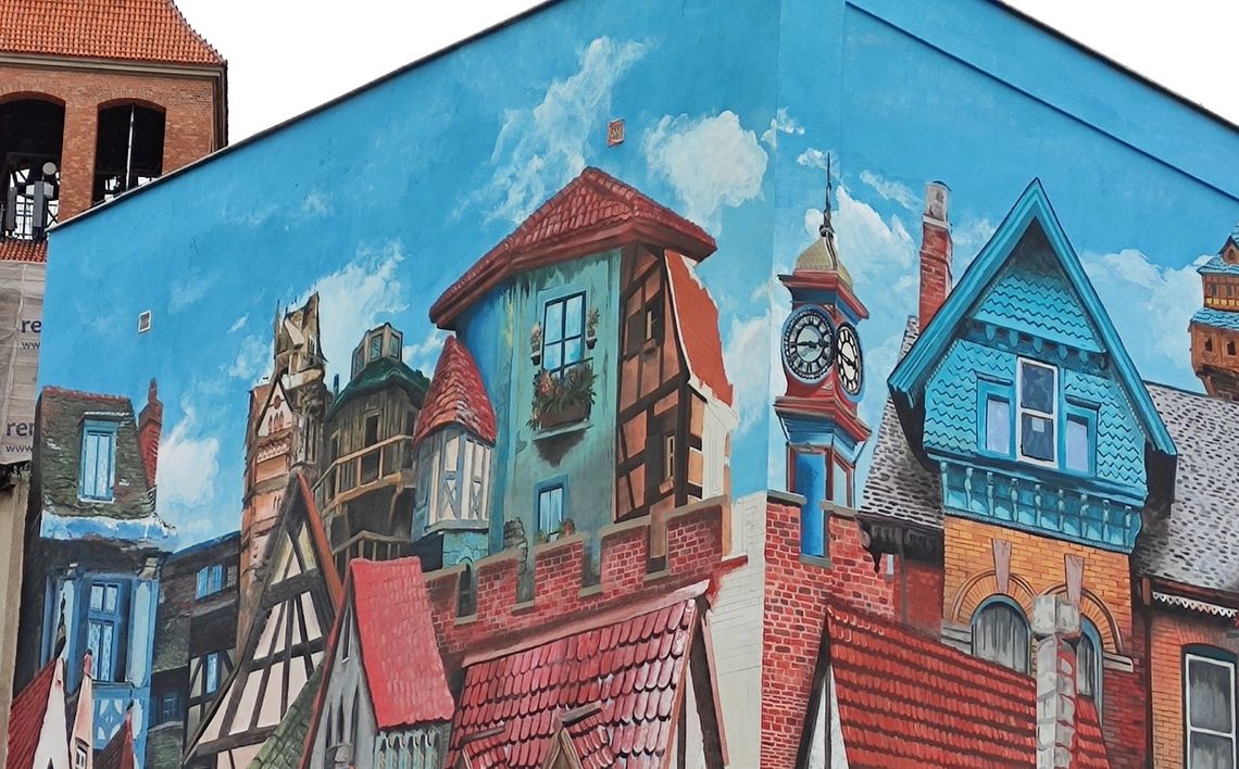 "Pokoloruje nam świat". W Tczewie odsłonięto nowy mural