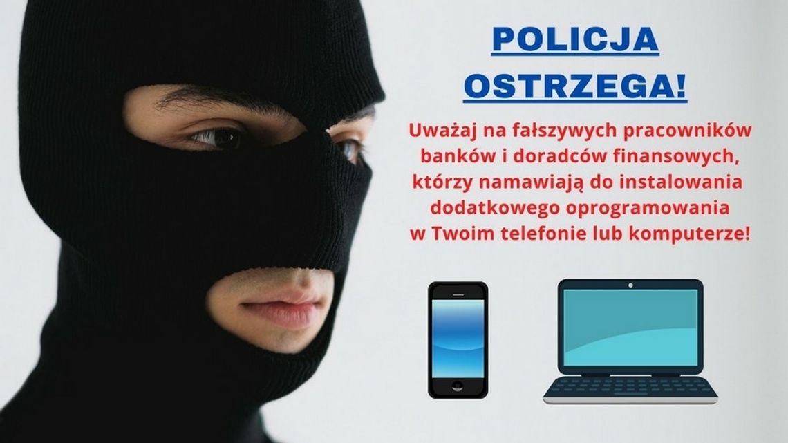 Policja ostrzega przed oszustami. Przejmują kontrolę nad komputerami i smartfonami