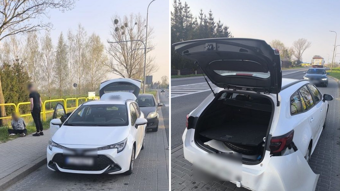 Reakcja policjanta po służbie zapobiegła tragedii na drodze