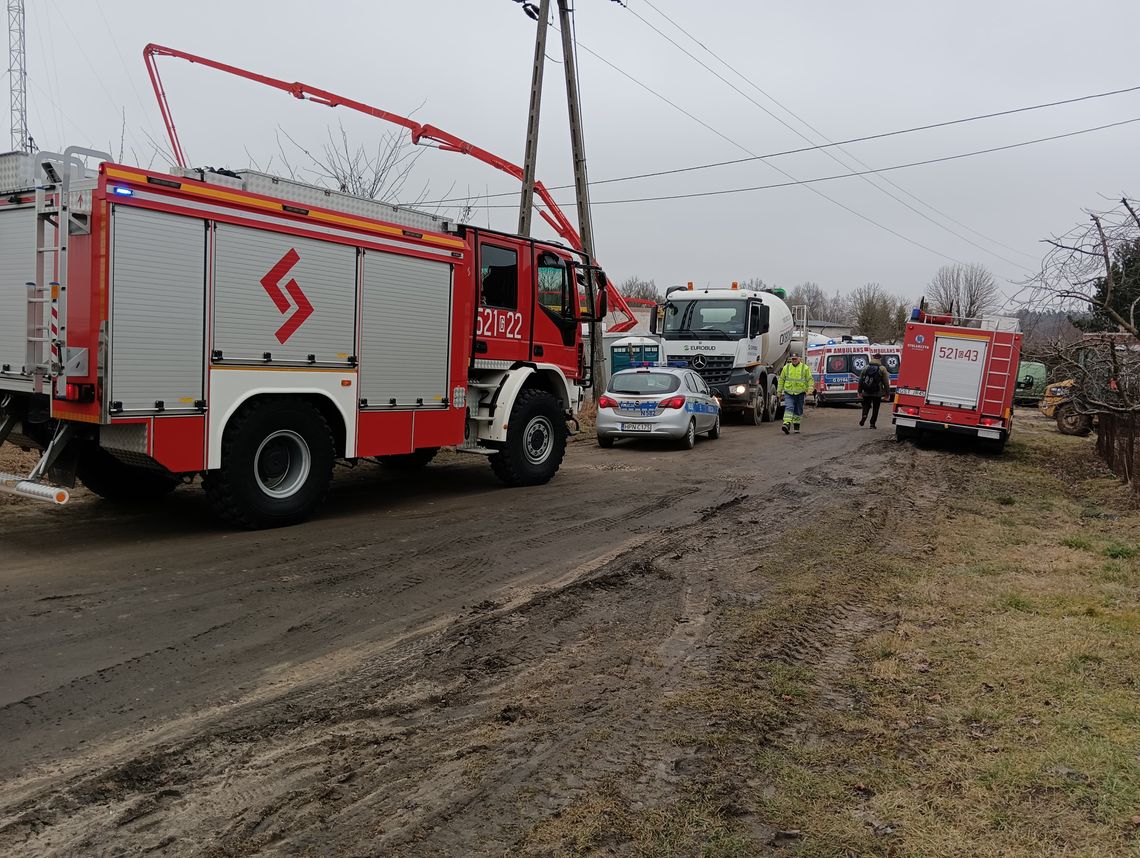 Powiat starogardzki: 4 osoby poszkodowane na miejscu budowy