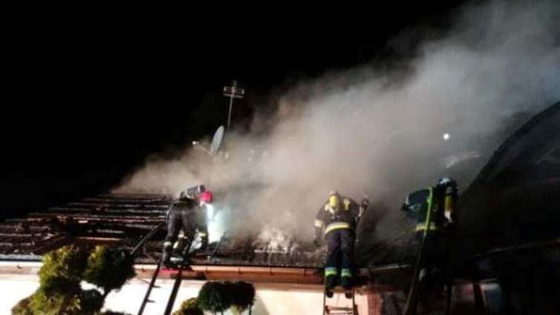 Pożar domu w Bałdowie