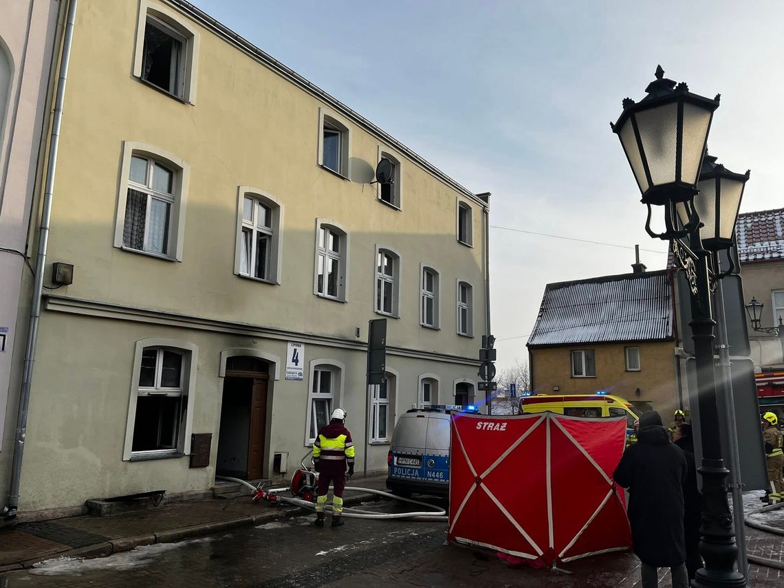 Pożar na ulicy Lipowej 4. Nie żyje mężczyzna Pożar na ulicy Lipowej 4. Nie żyje mężczyzna