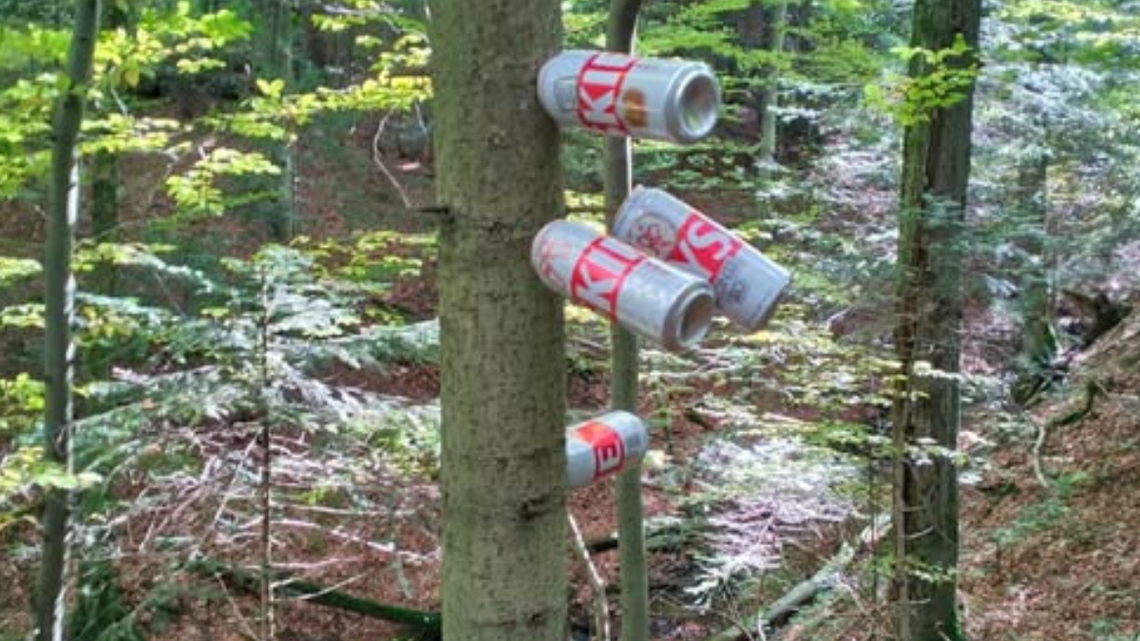 Przychodzą do lasu i zostawiają po sobie „pamiątki”. Rośnie góra odpadów