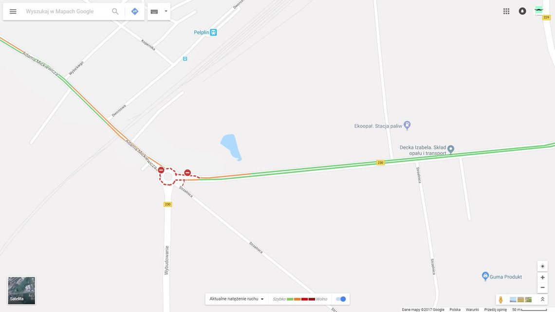 Remont na obwodnicy Pelplina do niedzieli - naprawa trasy prowadzącej do autostrady A1