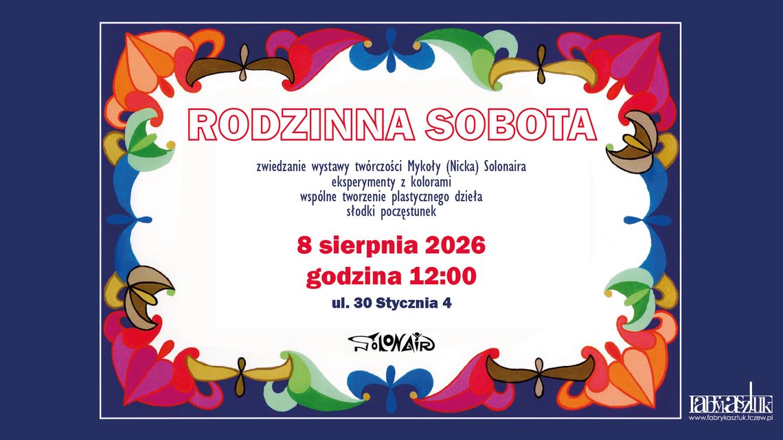 Rodzinna sobota z Fabryką Sztuk w Tczewie. Sztuka współczesna dostępna dla każdego Rodzinna sobota z Fabryką Sztuk w Tczewie. Sztuka współczesna dostępna dla każdego