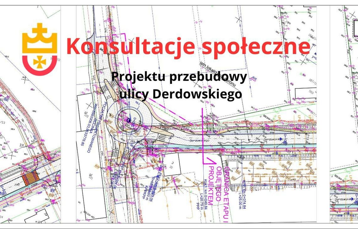 Ruszają konsultacje społeczne planu przebudowy ul. Derdowskiego w Starogardzie Gdańskim