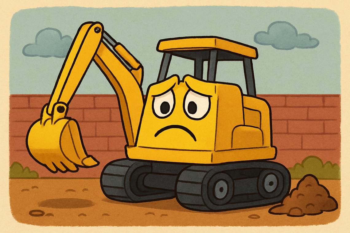 Ruszył koparką na ratunek pijanej koleżance. Zapomniał, że też pił Ruszył koparką na ratunek pijanej koleżance. Zapomniał, że też pił