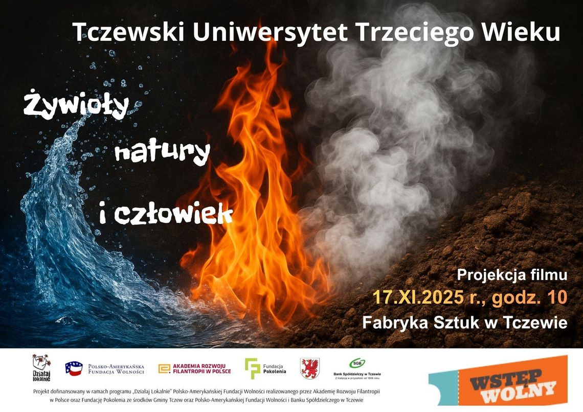 Seniorzy pokażą swój film! "Żywioły natury i człowiek” w Fabryce Sztuk Seniorzy pokażą swój film! "Żywioły natury i człowiek” w Fabryce Sztuk