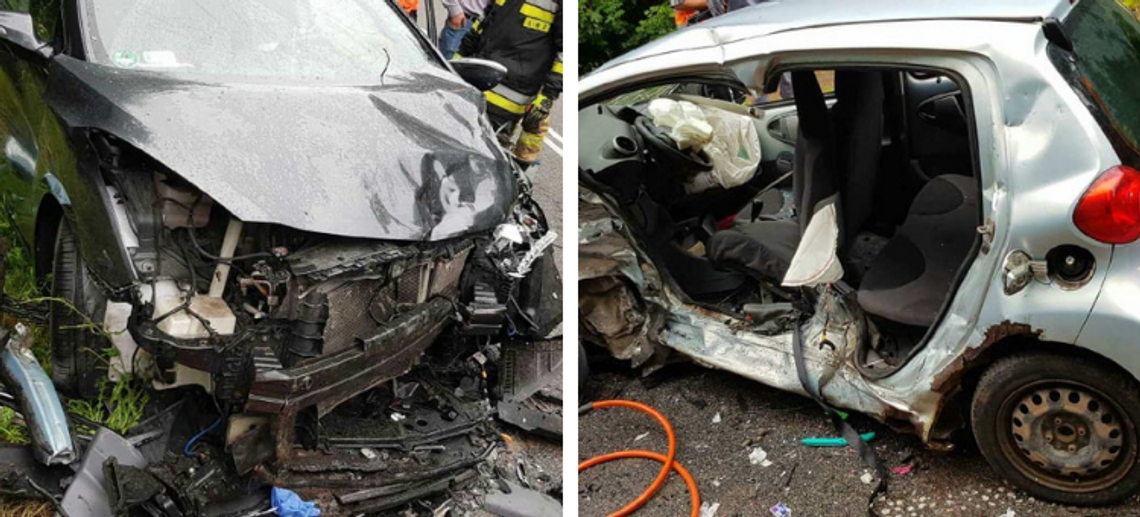 Swarożyn: Zderzenie dwóch samochodów osobowych. Droga na Wędkowy zablokowana Swarożyn: Zderzenie dwóch samochodów osobowych. Droga na Wędkowy zablokowana