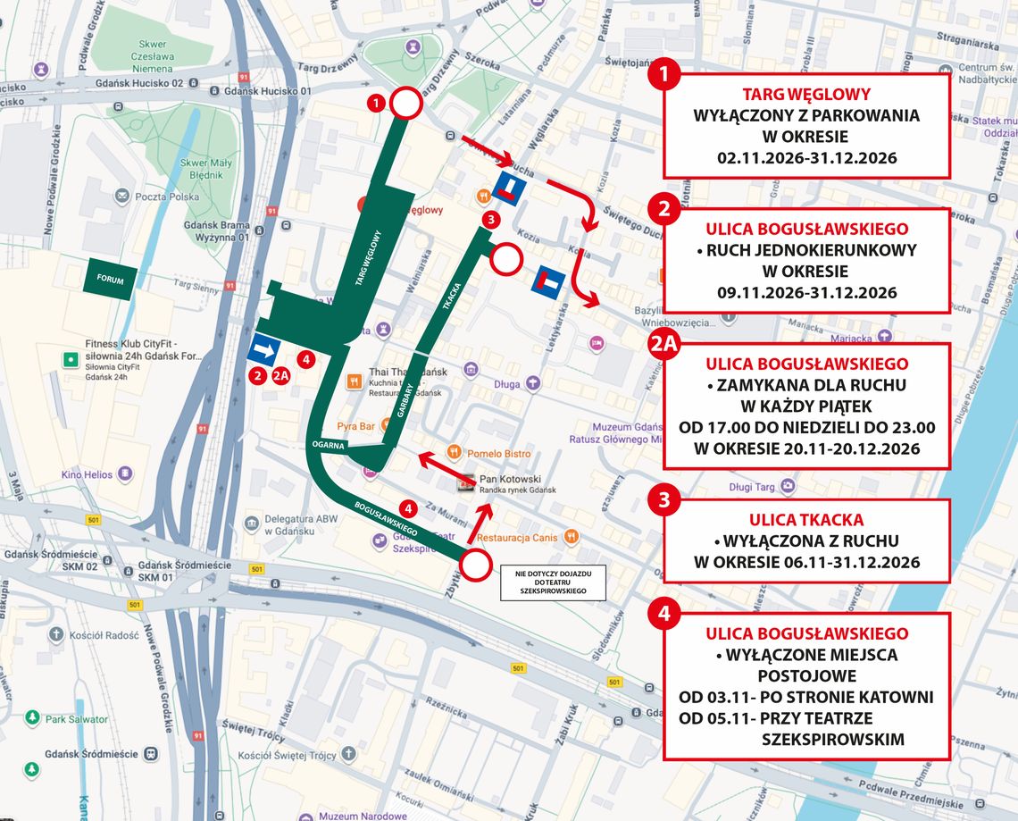 Święta daleko, ale przygotowania ruszyły. Uwaga na zmiany w ruchu w centrum Gdańska! Święta daleko, ale przygotowania ruszyły. Uwaga na zmiany w ruchu w centrum Gdańska!