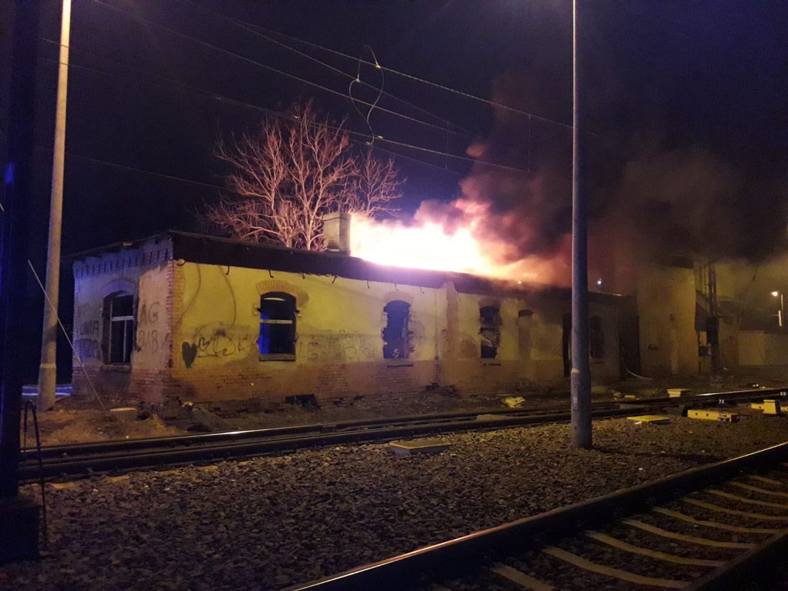 Tczew: Pożar nastawni kolejowej