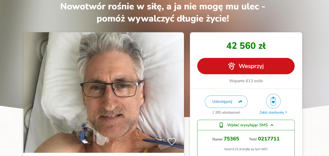 Tczewianin potrzebuje pieniędzy na leczenie. Pomóżmy Stefanowi wrócić do zdrowia!