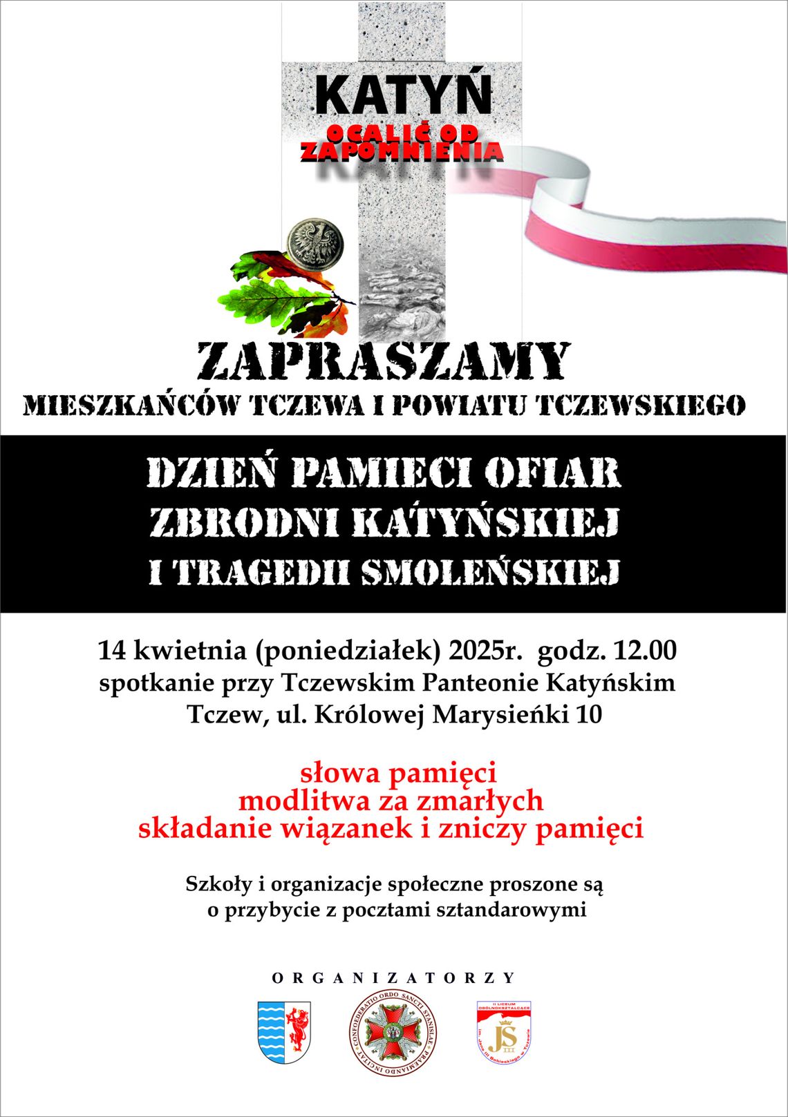 Tczewskie obchody Dnia Pamięci Ofiar Zbrodni Katyńskiej