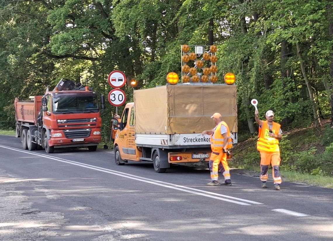 Trwa przebudowa drogi powiatowej od Skarszew