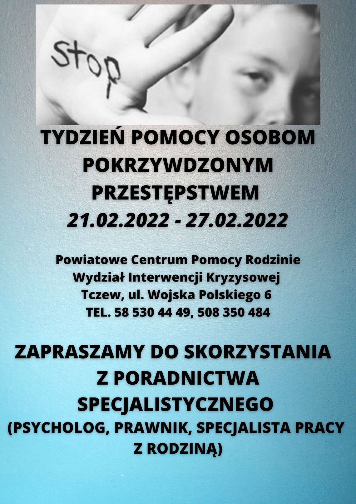 Tydzień Pomocy Osobom Pokrzywdzonym Przestępstwem. Skorzystaj ze wsparcia