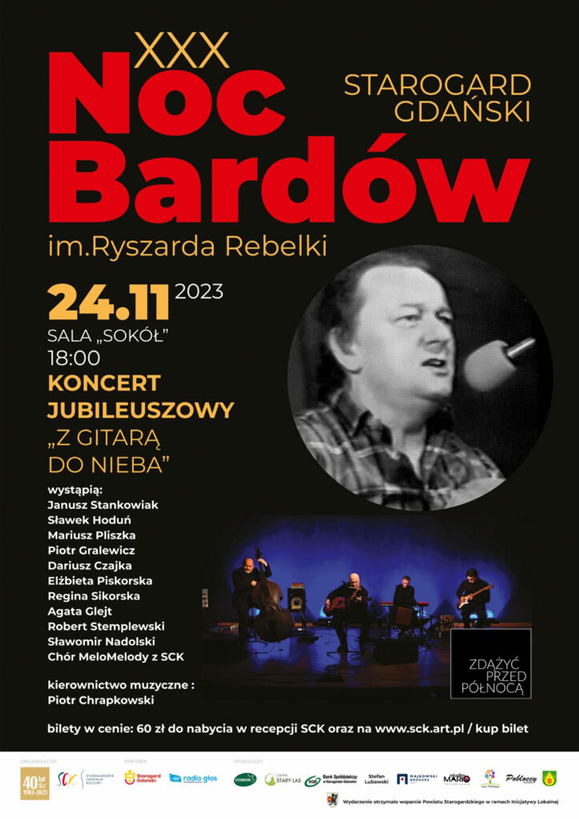 W ten piątek XXX Noc Bardów w Starogardzie Gdańskim